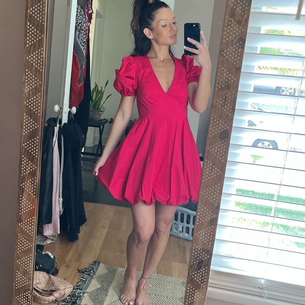 Size 4 hot pink bubble dress
